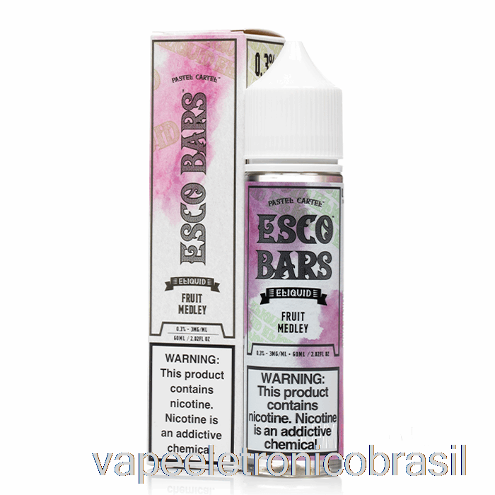 Vape Recarregável Fruta Medley - Barras Esco - 60ml 6mg